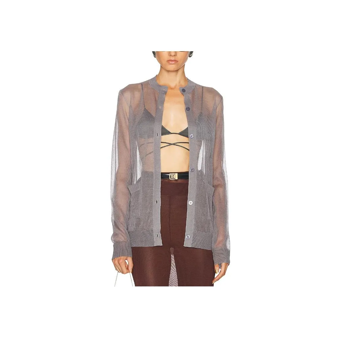 SAINT LAURENT Shirt Women's Light Gray