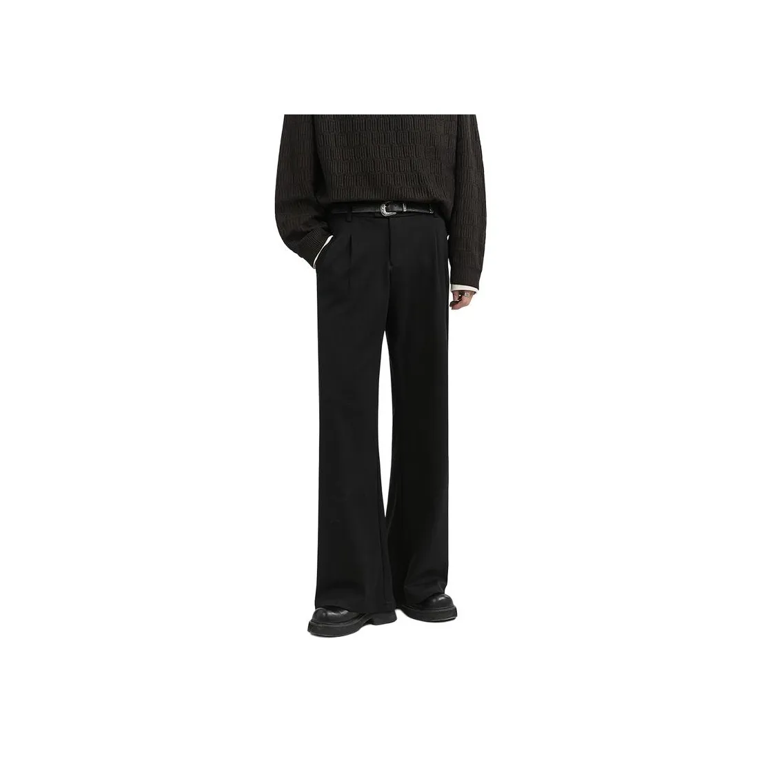 EARL JOEL Повседневные брюки Мужские Темно-черные