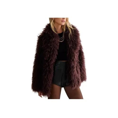 NASTY GAL Коричневые женские бархатные куртки