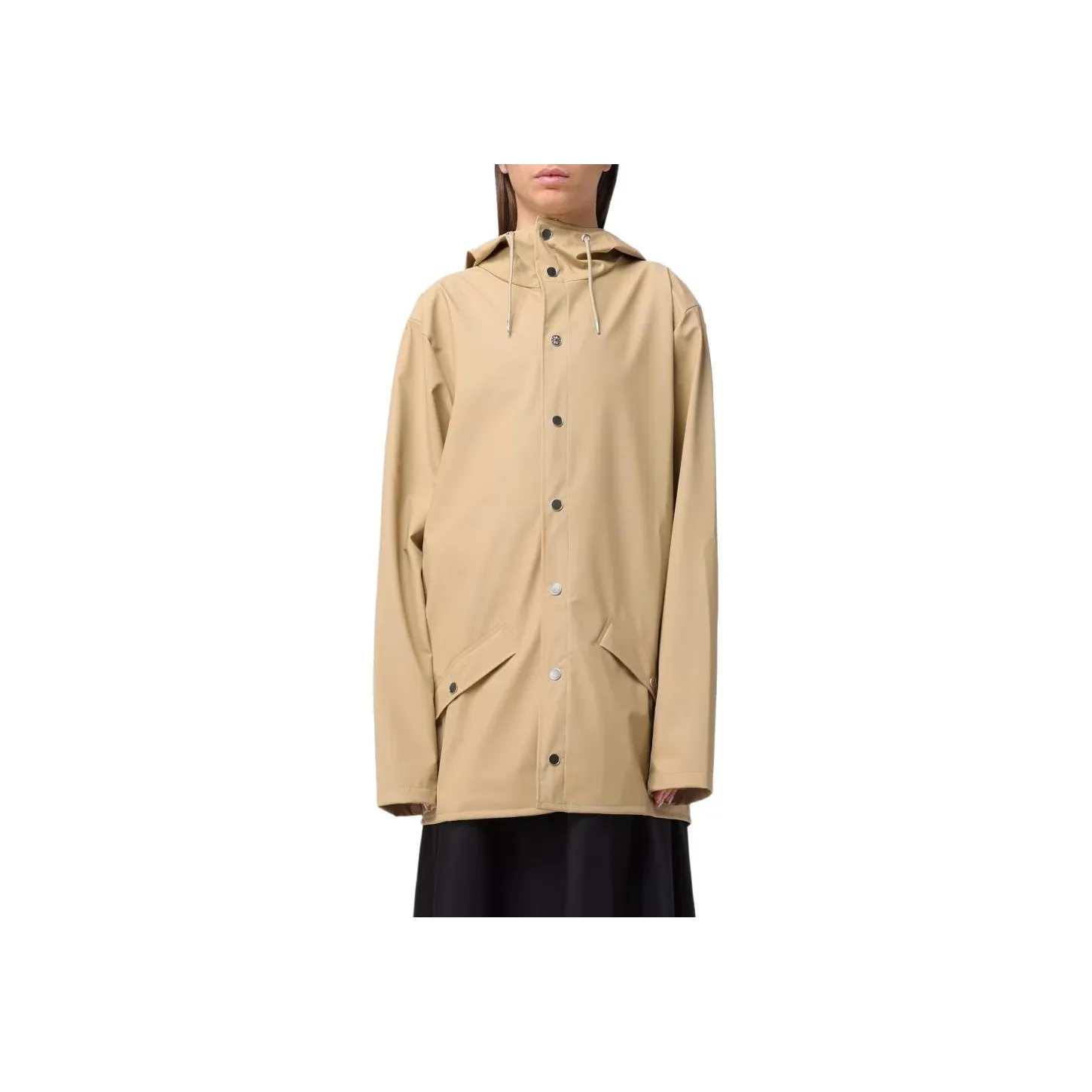 Rains Drawstring Hooded Jacket