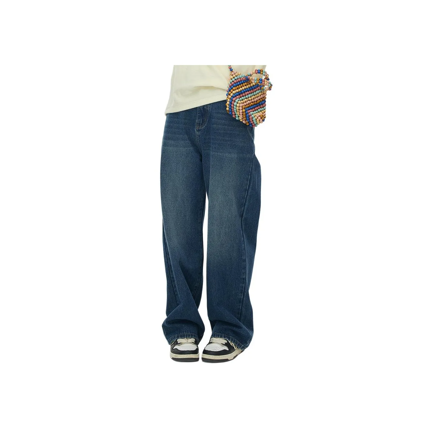 HEYABC Jeans Unisex Dark Blue