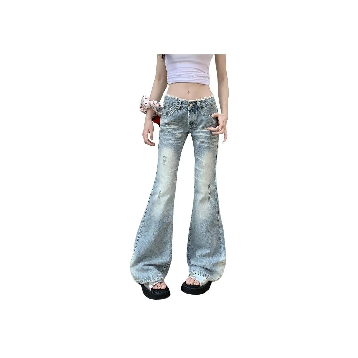 COHX Светло-синие Женские Джинсы