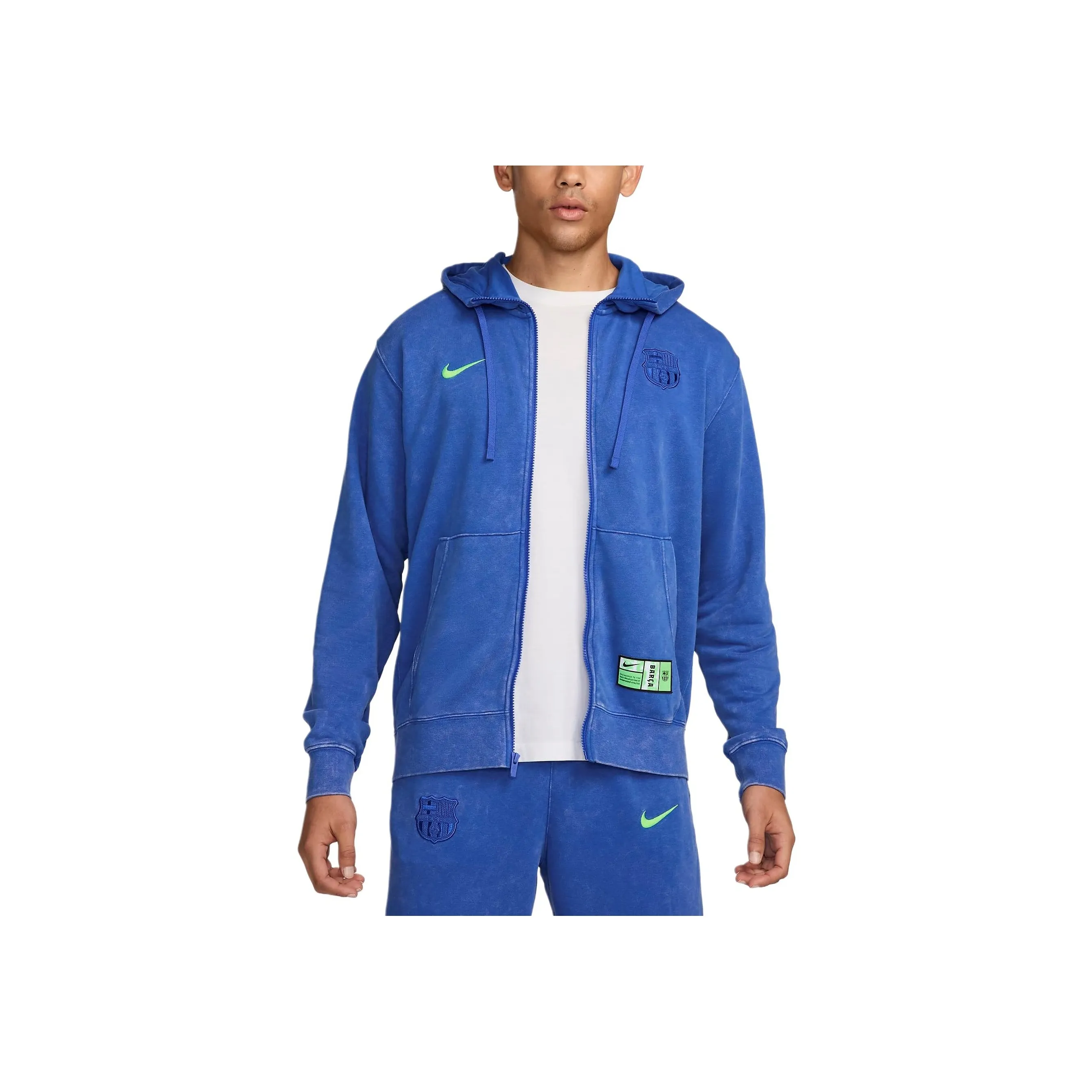 Nike Fc Barcelona Club Third Men's Nike Soccer French Terry Full Zip Hoodie