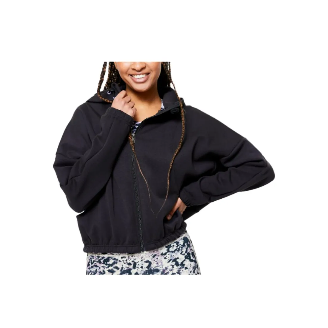 DECATHLON DOMYOS FJA 500 Jacket Women's Smoky Black
