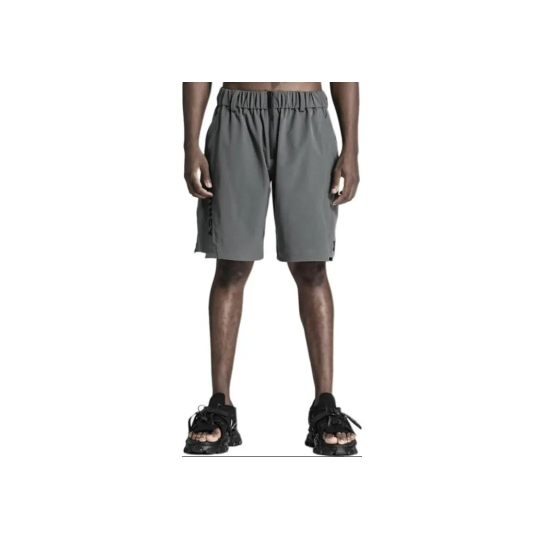 NORVINCY Straight Fit Loose Fit Solid Color Lotus Leaf Cut Piece Sports Shorts Unisex