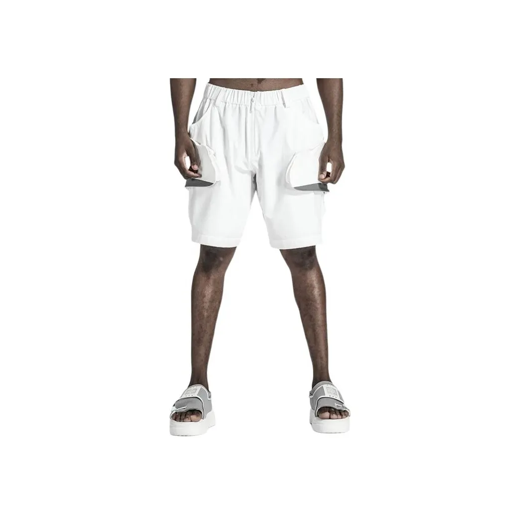 NORVINCY Городской Techwear Эластичный шнур 3D-эффект Накладной карман Повседневные шорты Унисекс