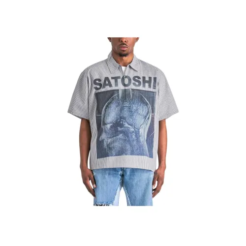 Satoshi Nakamoto Серый Мужской Поло