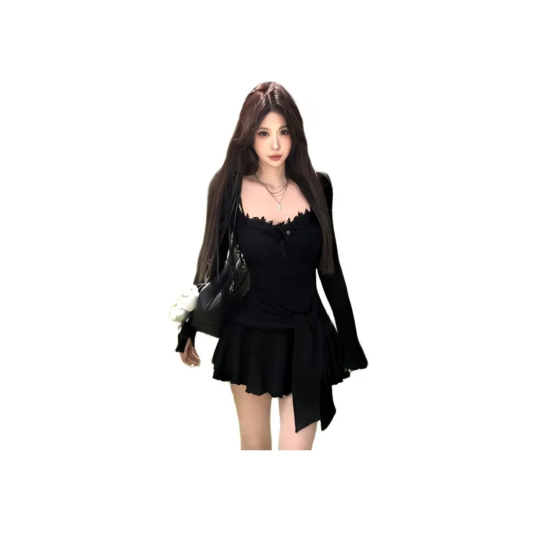 CHARM GLOW Длинное платье с длинными рукавами женское