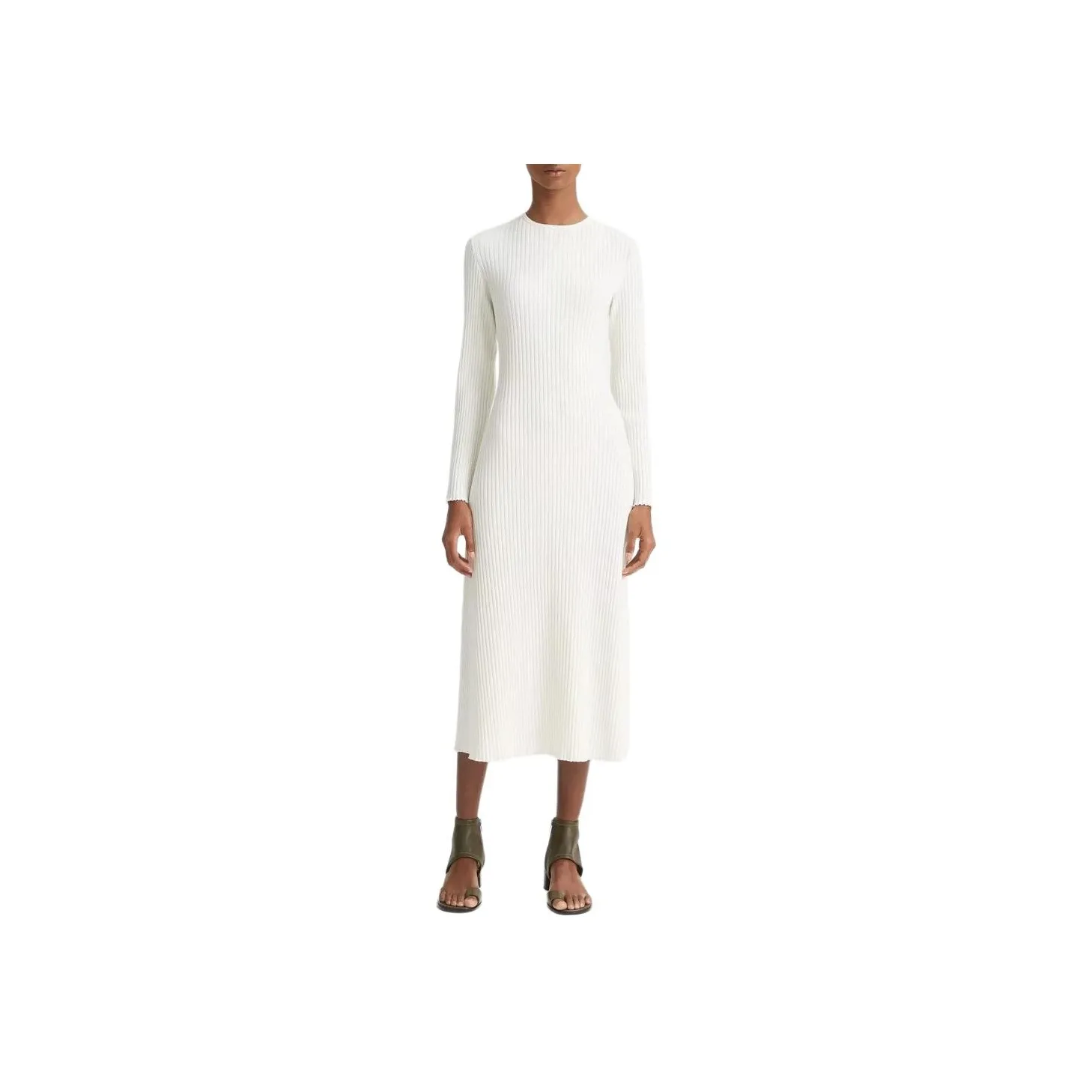 VINCE Ribbed knit Midi Dress