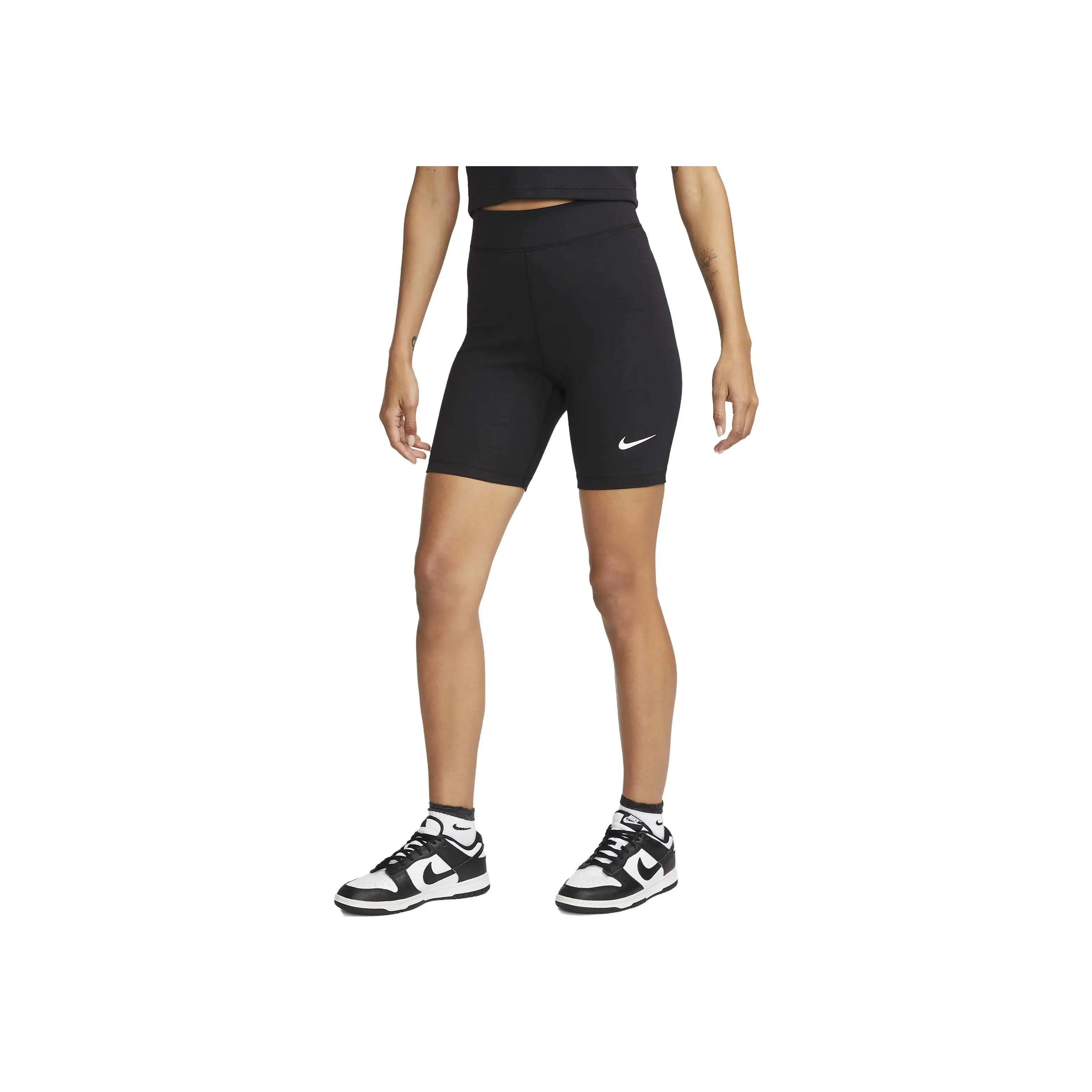Nike Women's High Waisted 8' Biker Shorts Black