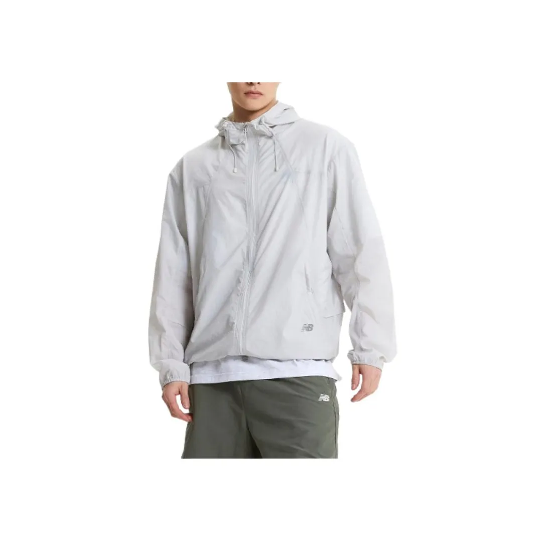 New Balance Jackets & Coats Unisex Light Gray