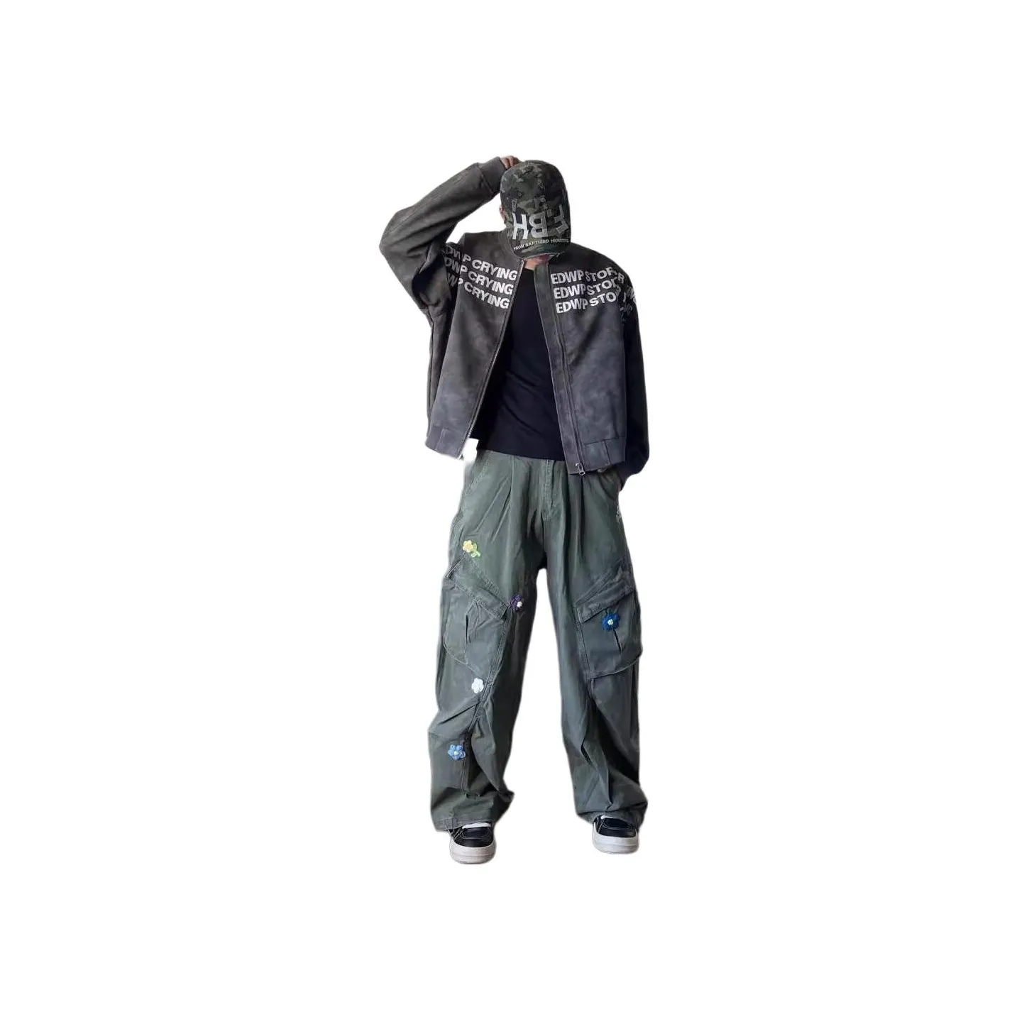 NVRFRGT Cargo Pants Unisex Green