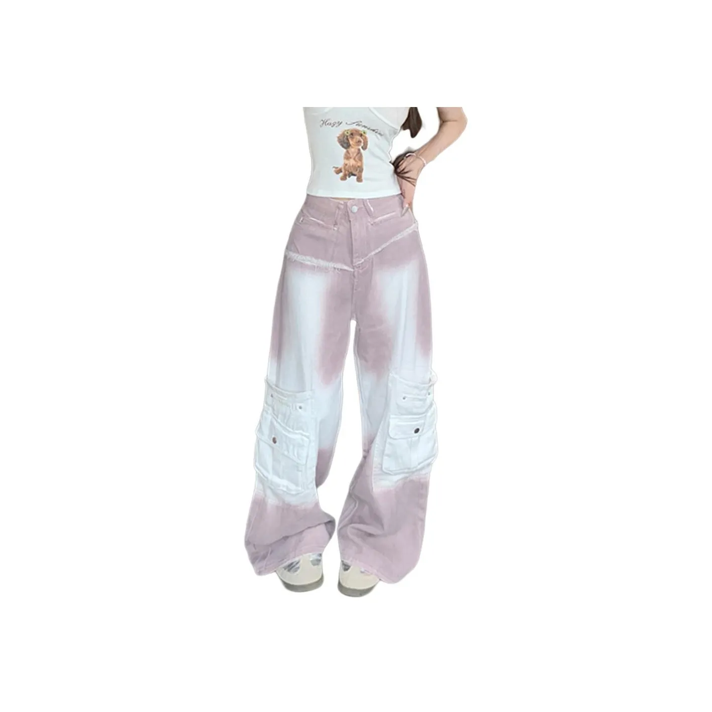 Olivia Share777 Светло-розовые Женские Джинсы