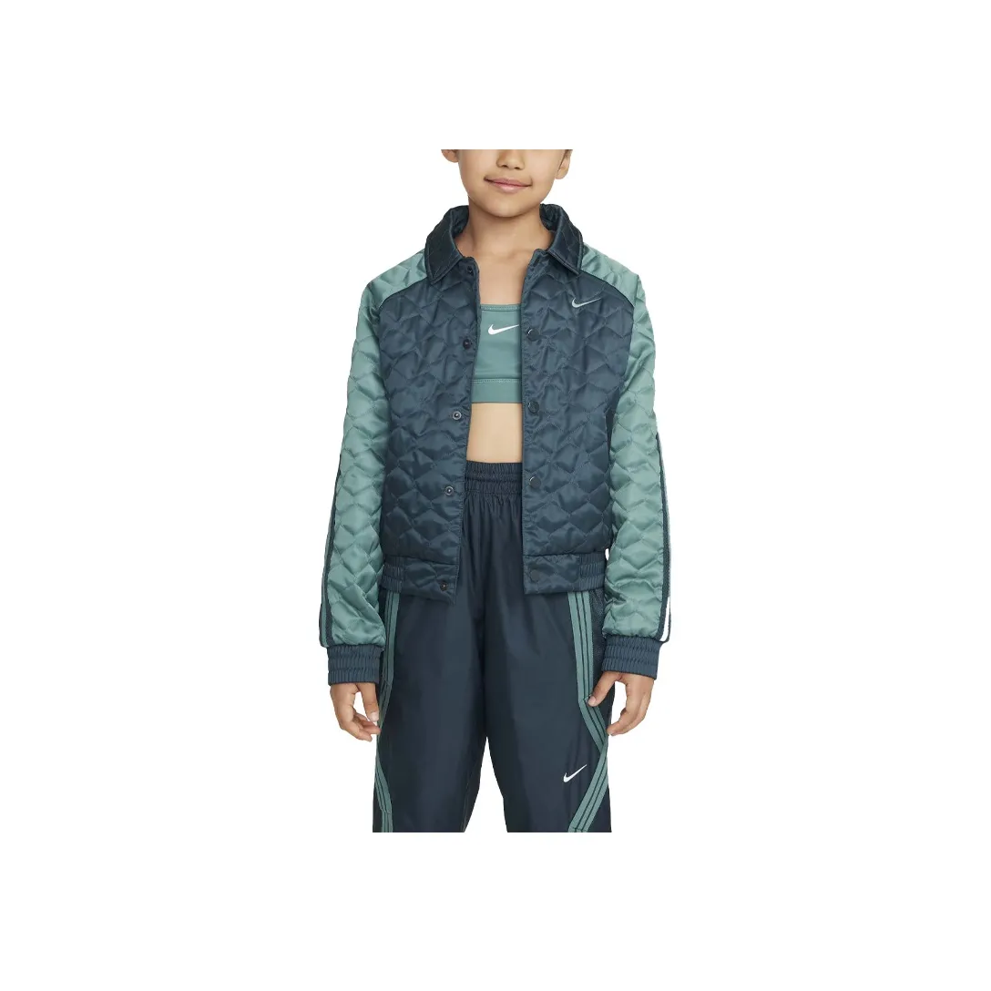 nike Куртка Культура OF Баскетбол Темные джунгли Зеленый Берега Зеленый Темный Морской зеленый Подростки