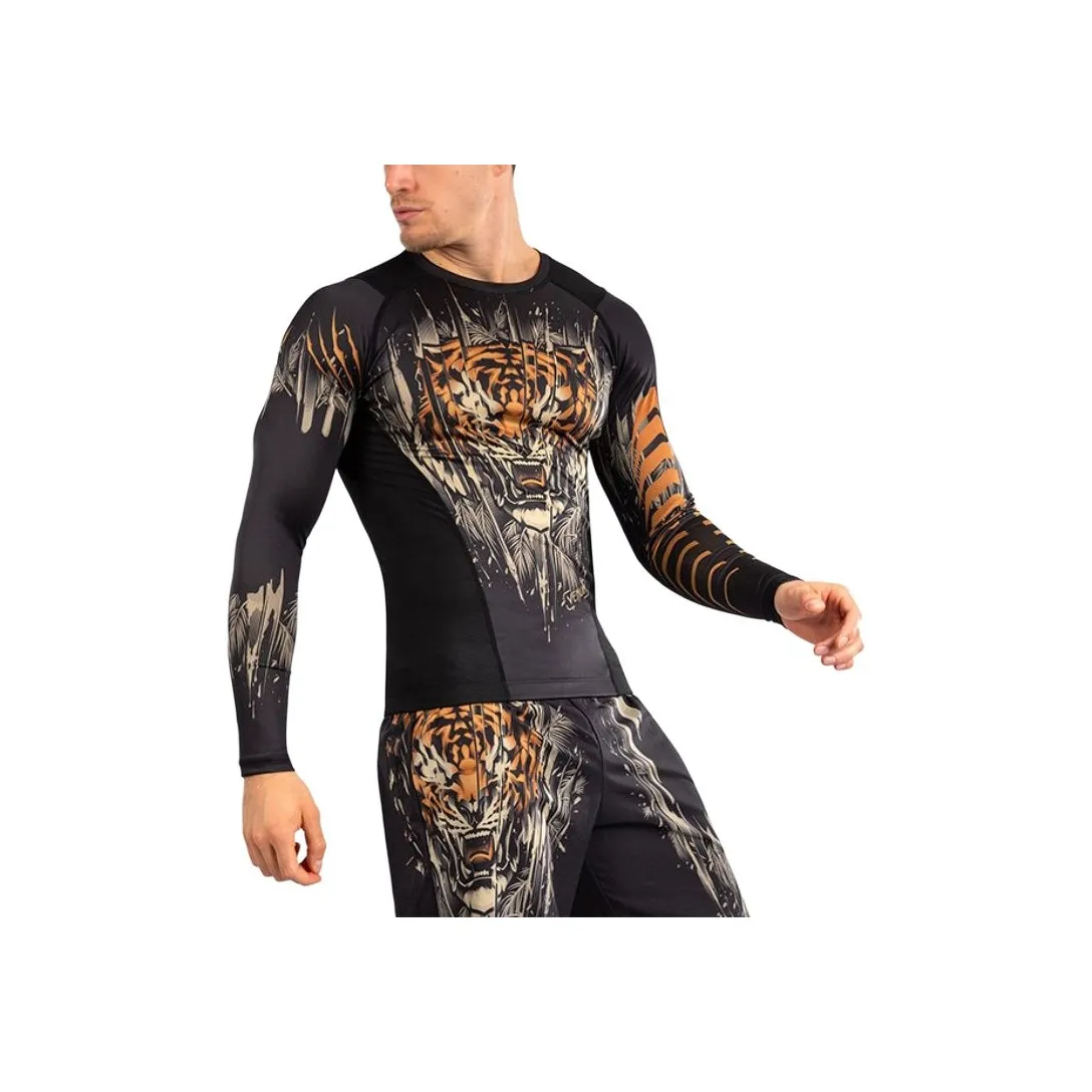 VENUM Тигр T Рубашка Мужская Черная Флуоресцентная Оранжевая