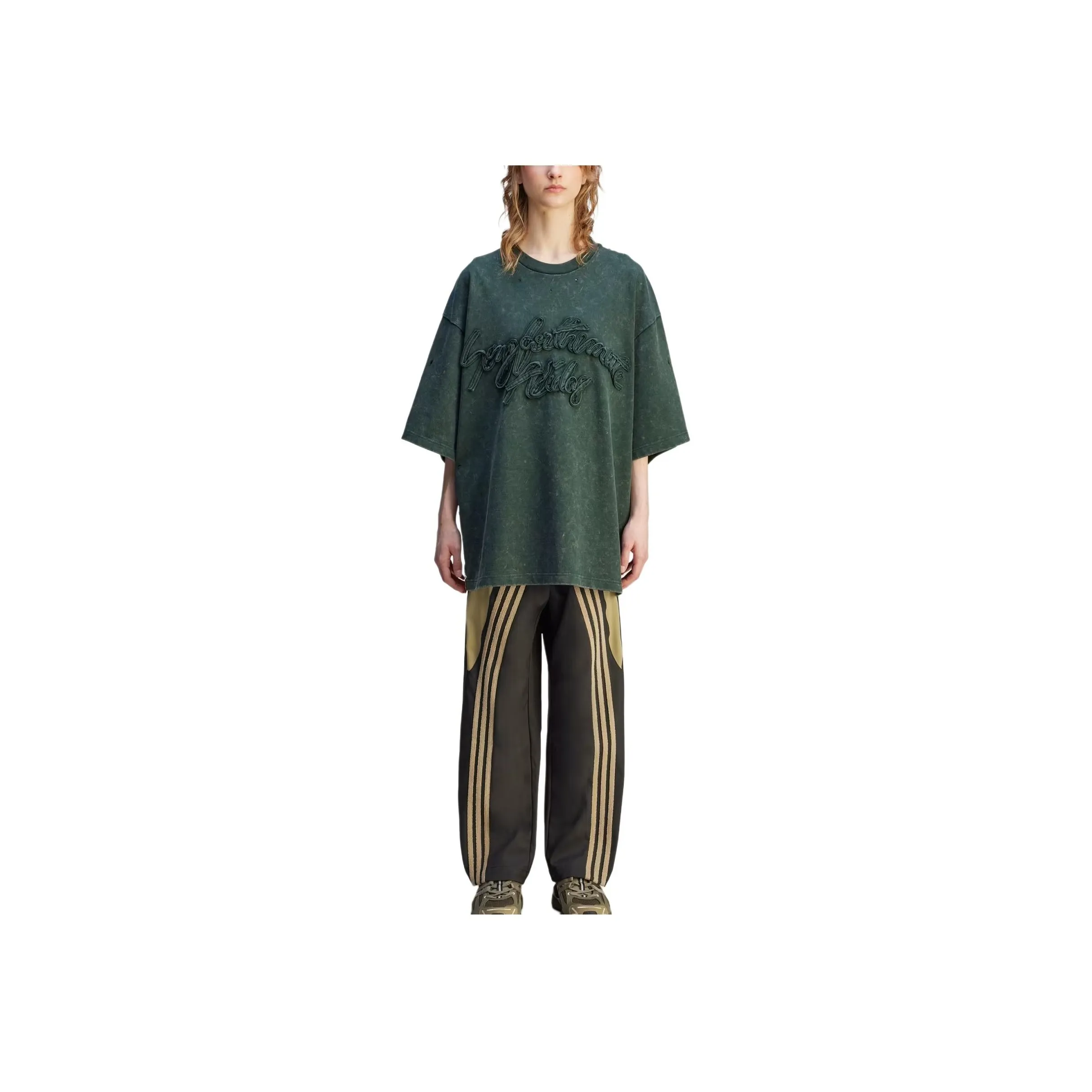 Adidas X Song For The Mute Distressed T shirt