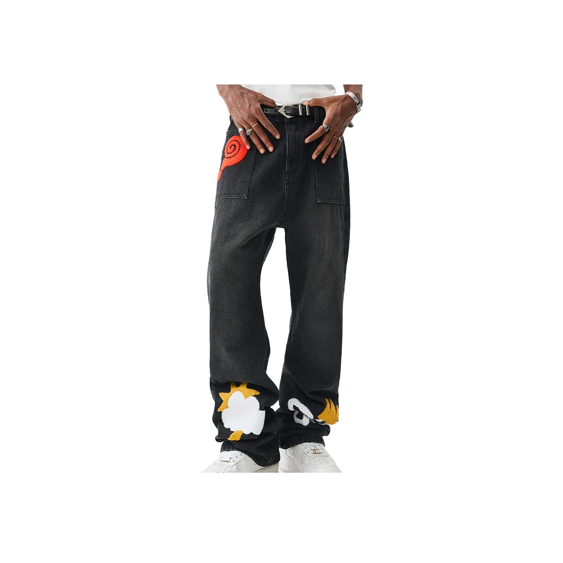 MR.ENJOYDA MONEY Унисекс Джинсы