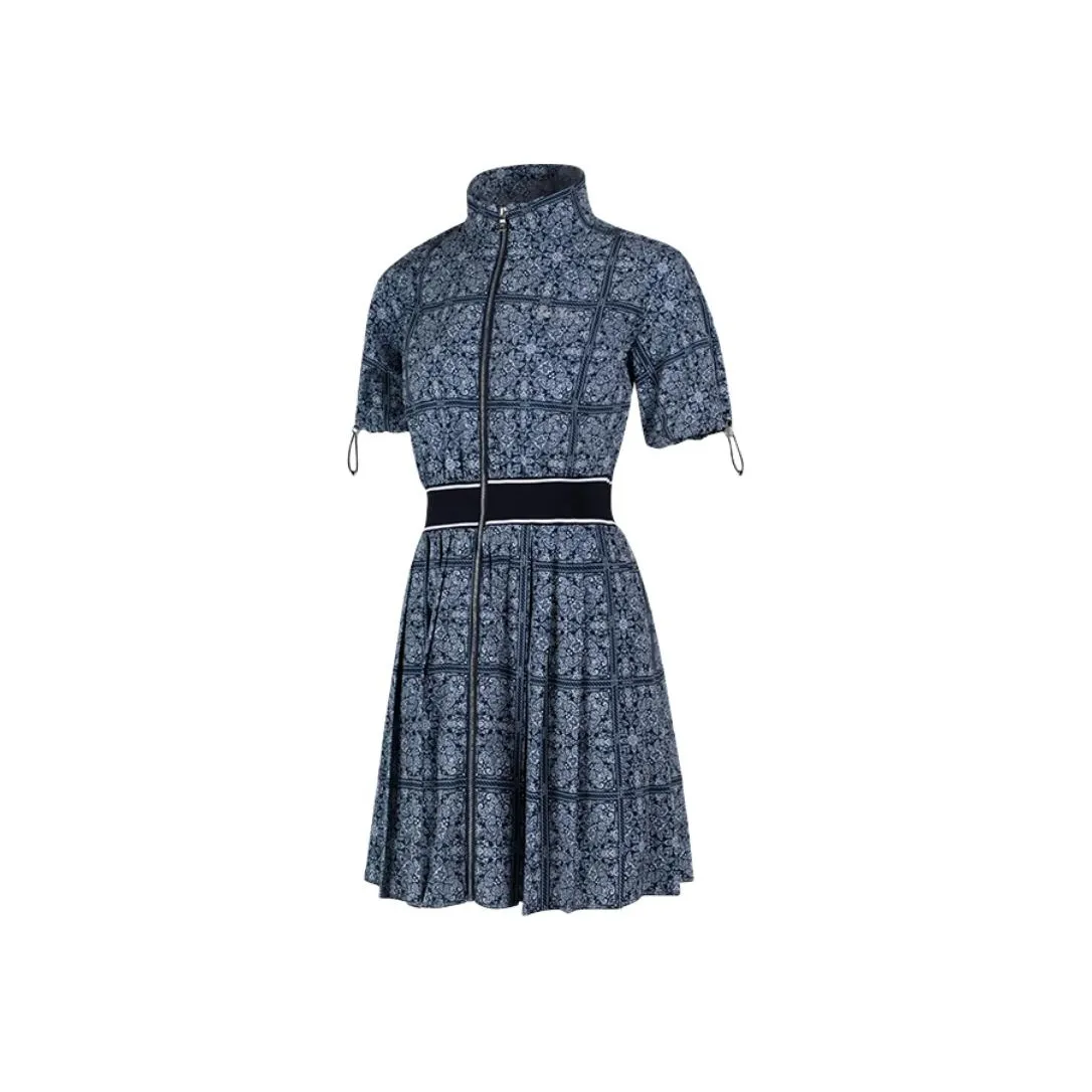 HONMA Короткий рукав Платье Женское Темно-синий