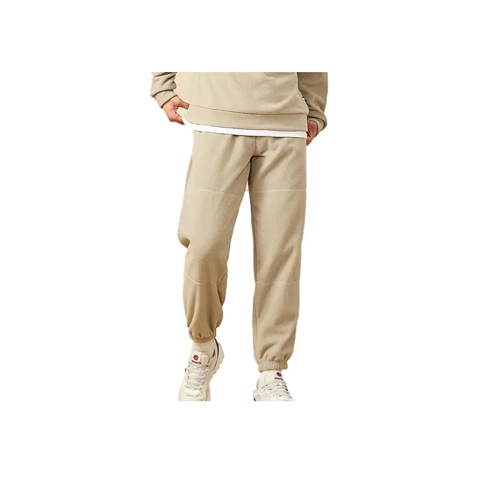 QIAODAN Sports Life Collection Knitted Sweatpants Men's Coconut Shell