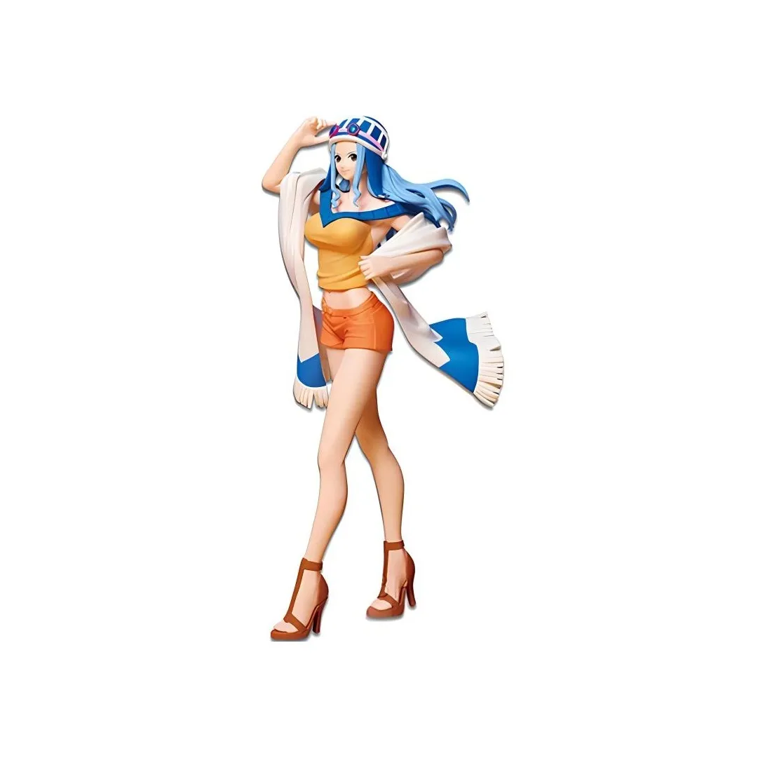 BANPRESTO Nefertari Vivi Glass Factory One Piece Sweet Style Desert Princess Vivi Karu Duck Costume 23cm Bonus Gifts
