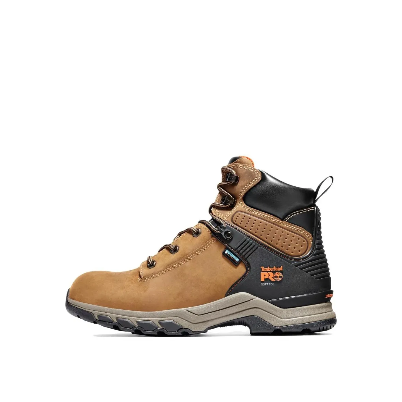 Timberland Hypercharge 6 Slip-Resistant Water-Resistant High-Top Outdoor Shoes Yellow Black
