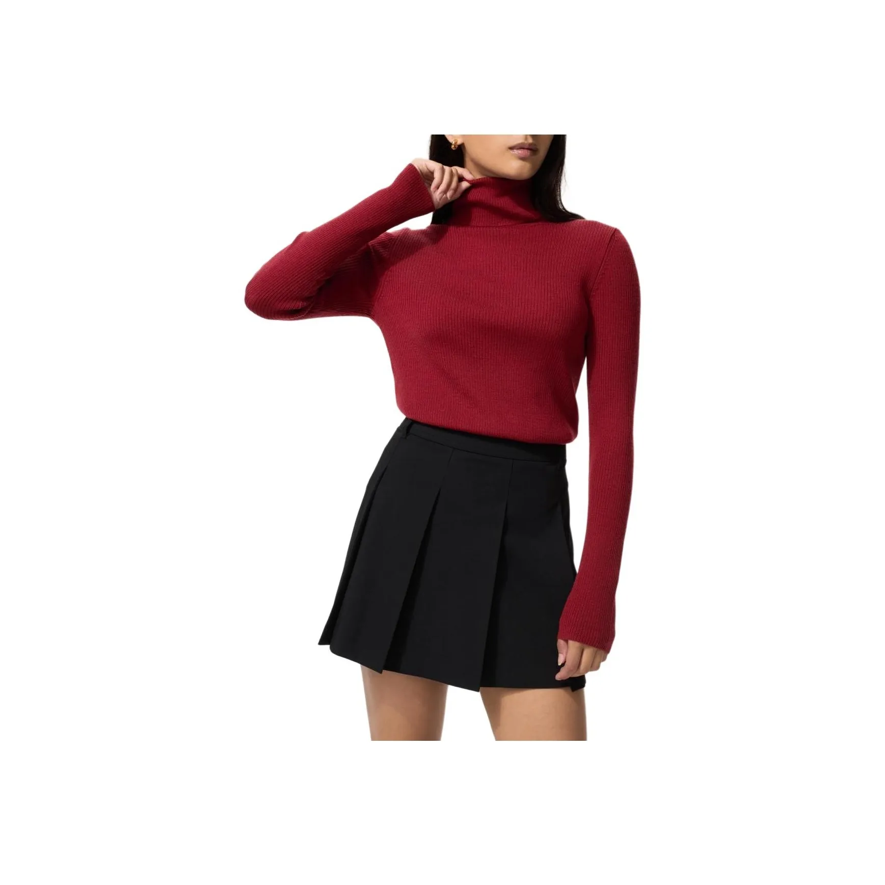 UNIQLO Кораллово-красные женские свитера