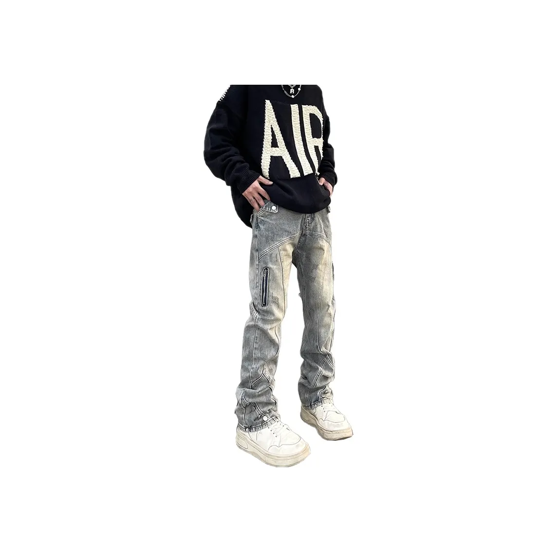 RENBEN Jeans Unisex Blue