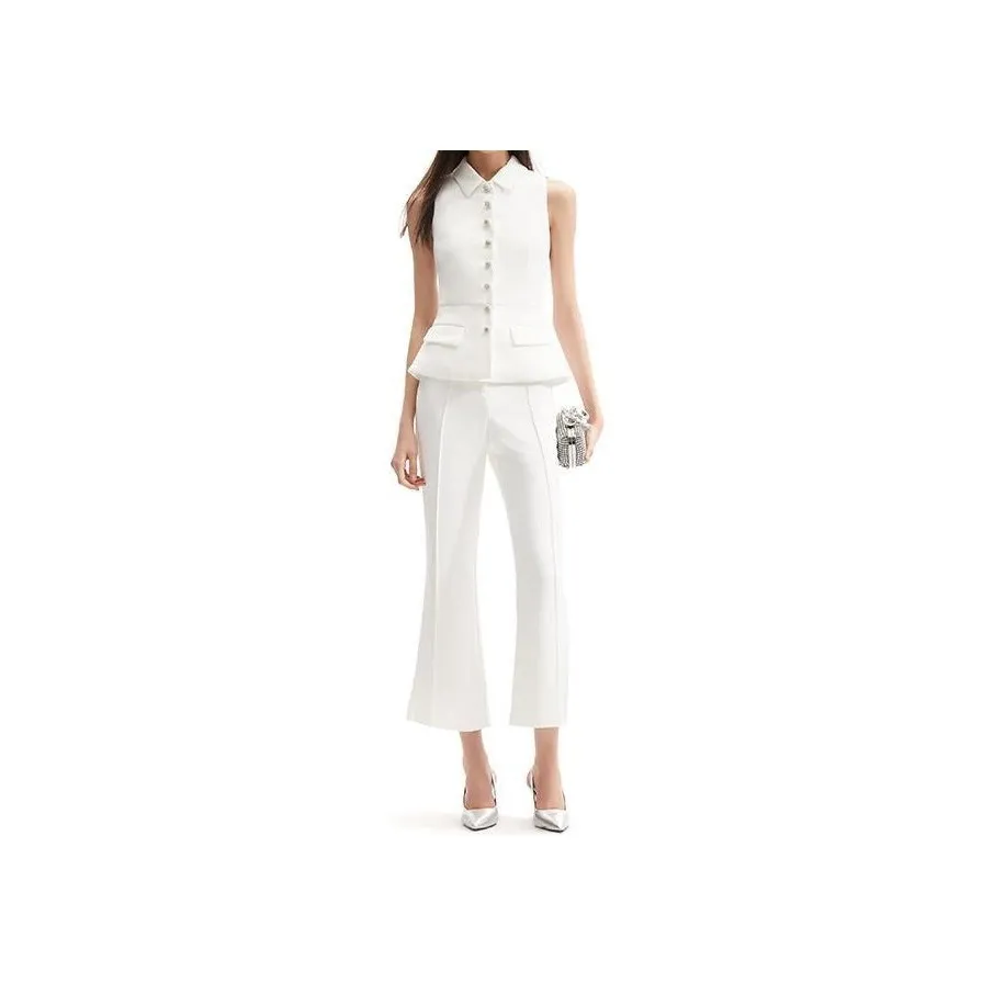 Self portrait Jumpsuit Women's Pure White