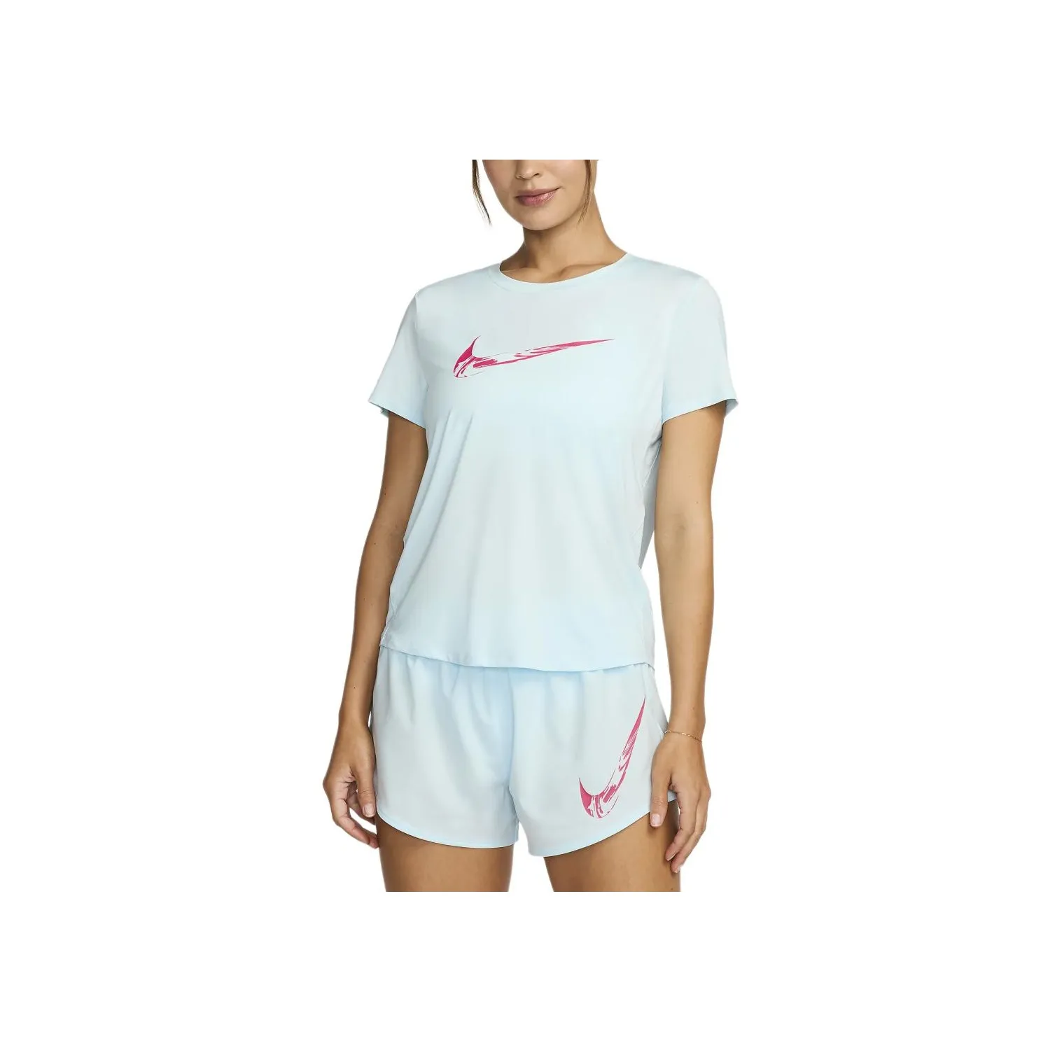 Nike Dri Fit Стандартная футболка Женская Glacier Blue
