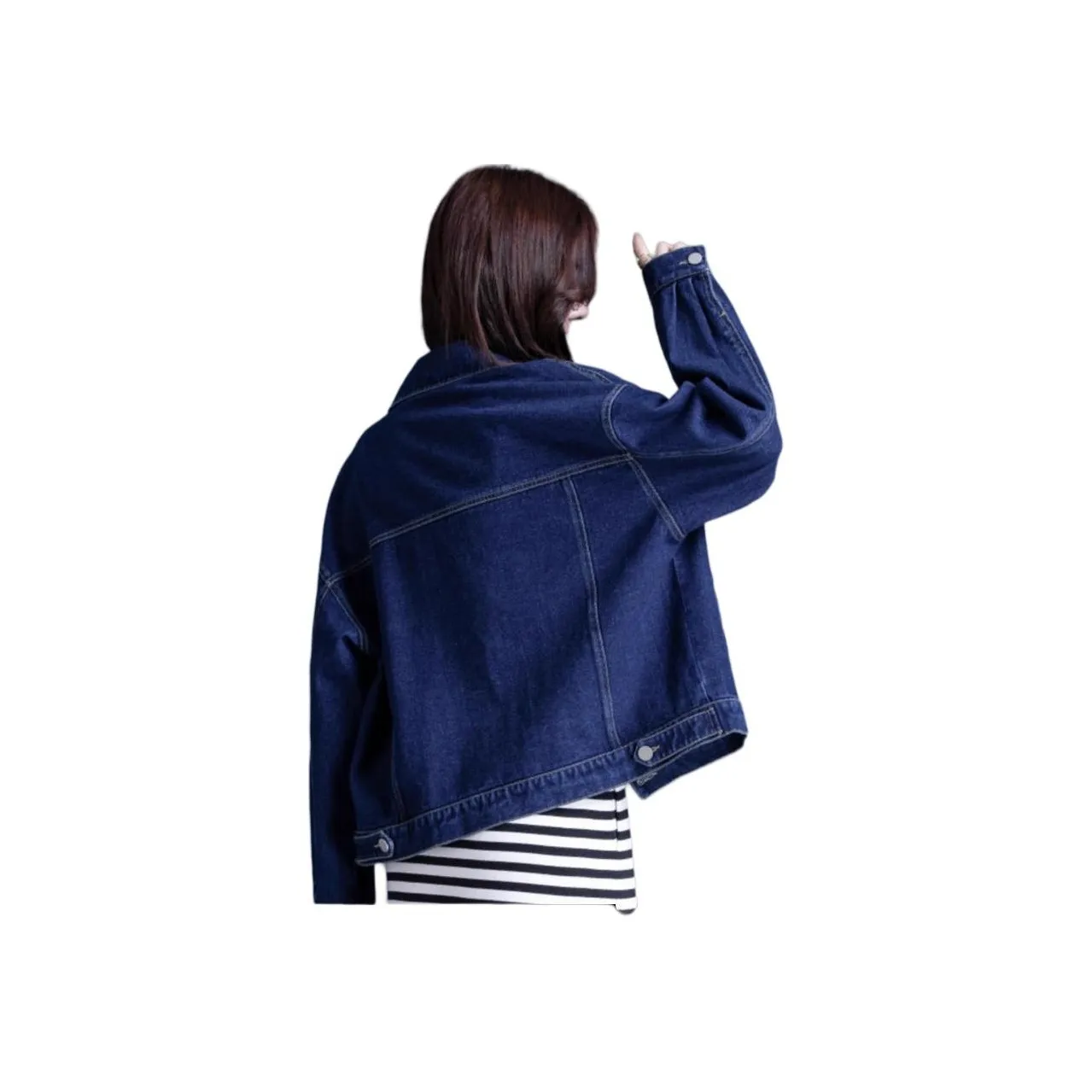 You Cow Me Pants Jackets Coats Women's Dark Blue
