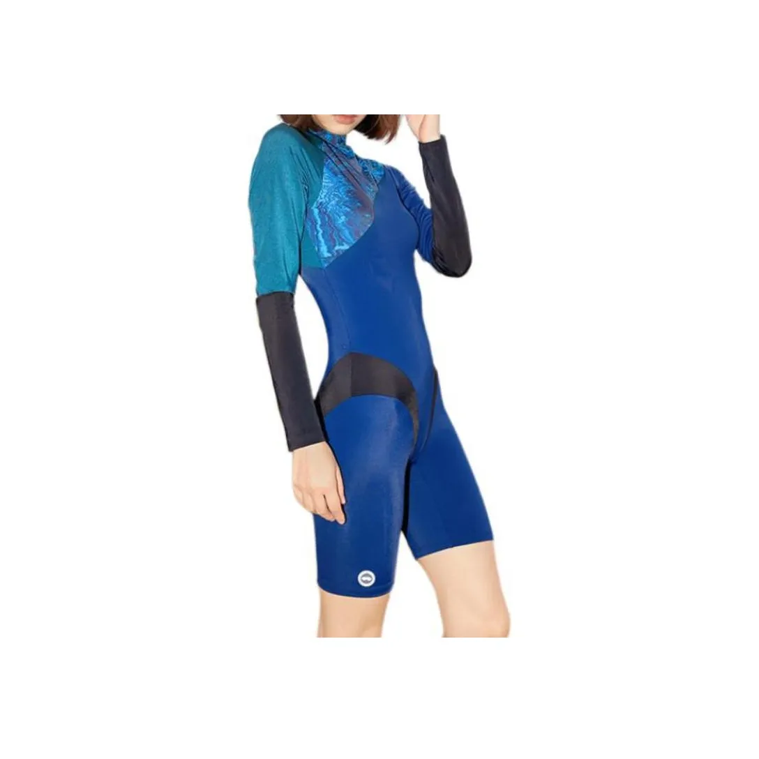 TOSWIM Ван-Пис Купальник Женские Звездно-голубой Морская трава