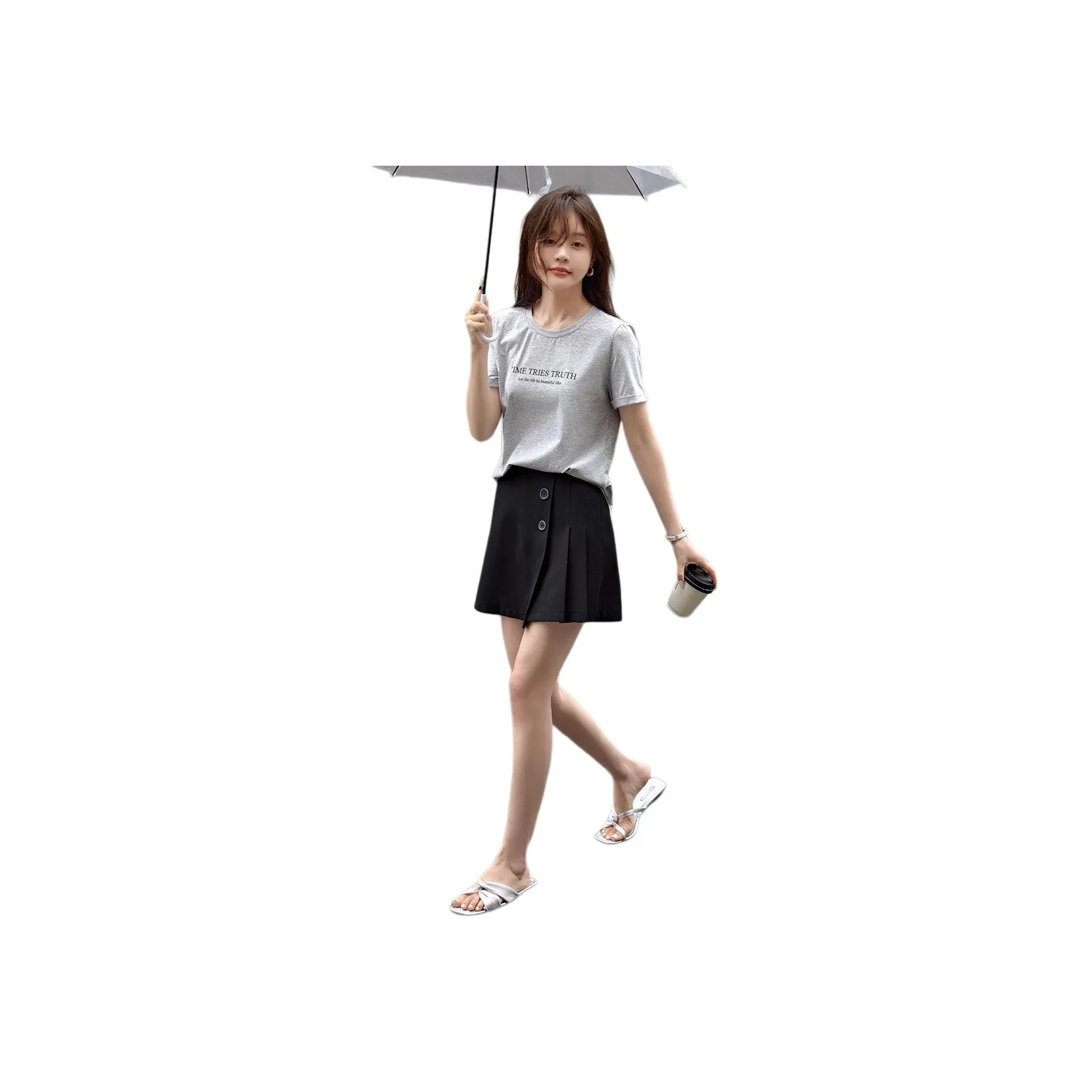 Mo Han Yi Mei T Shirt Women's Light Heather Gray