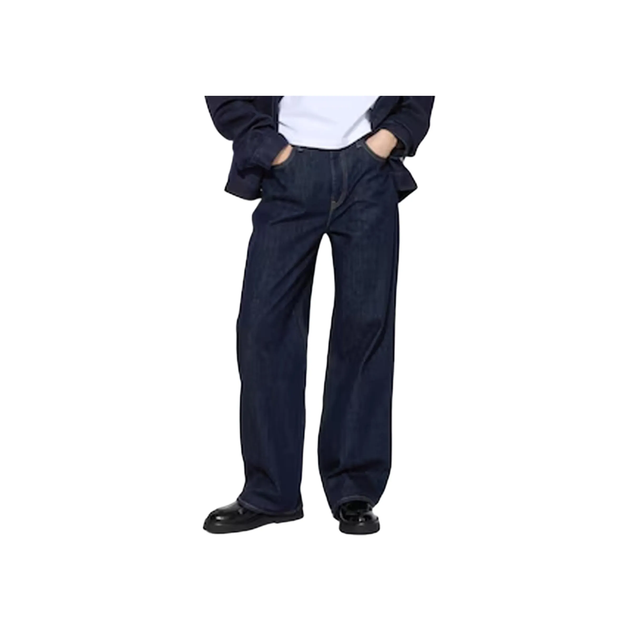 UNIQLO Темно-синие Женские Джинсы