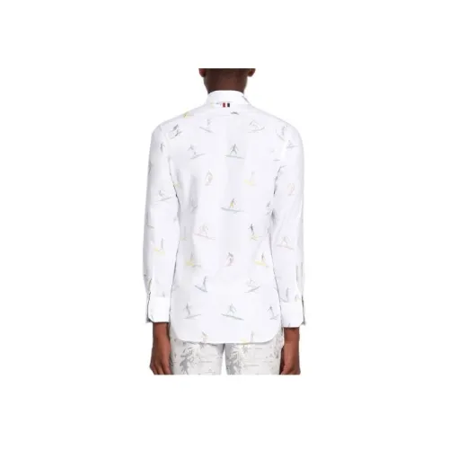 THOM BROWNE Белые Мужские Рубашки