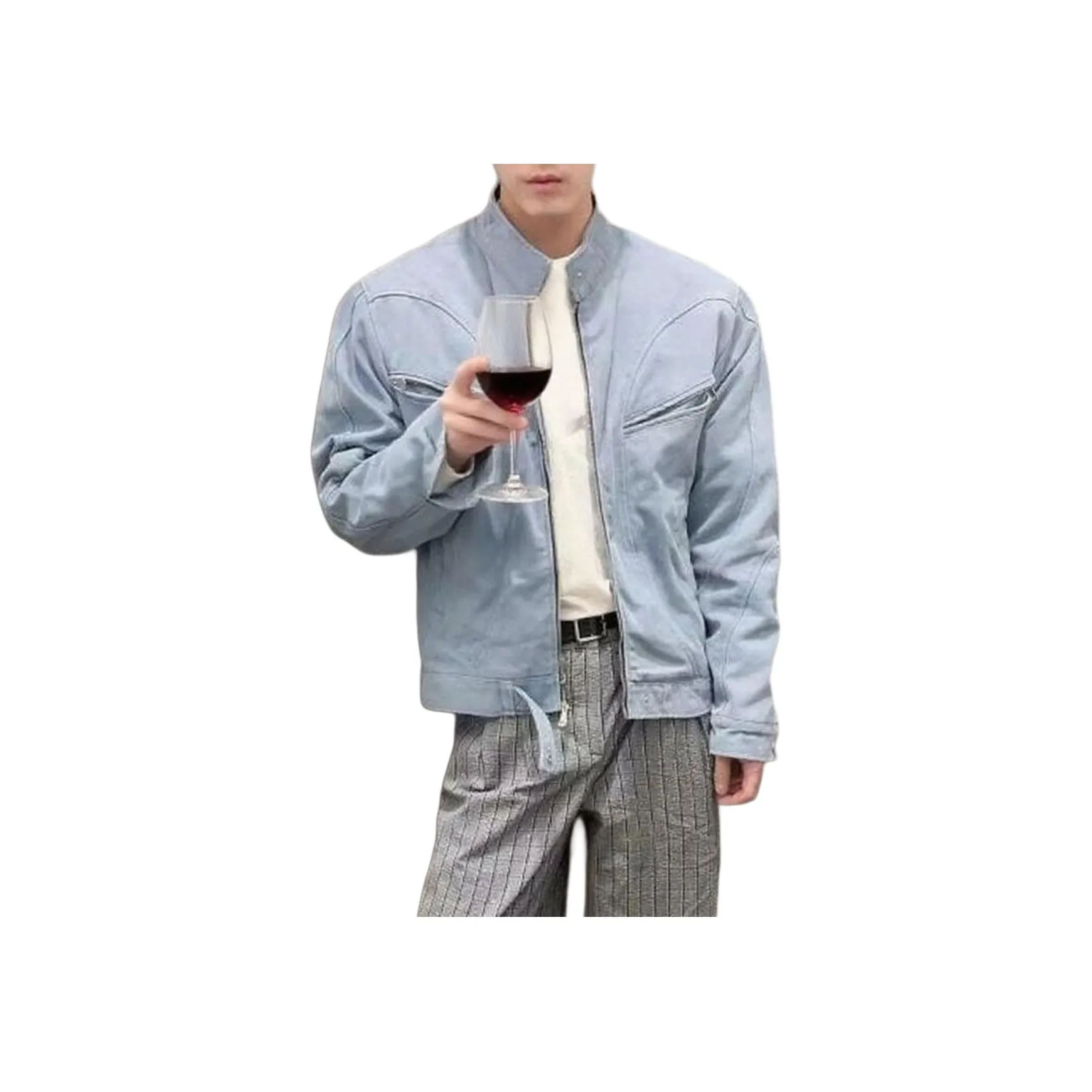 City Hipster Светло-Синие Унисекс Куртки