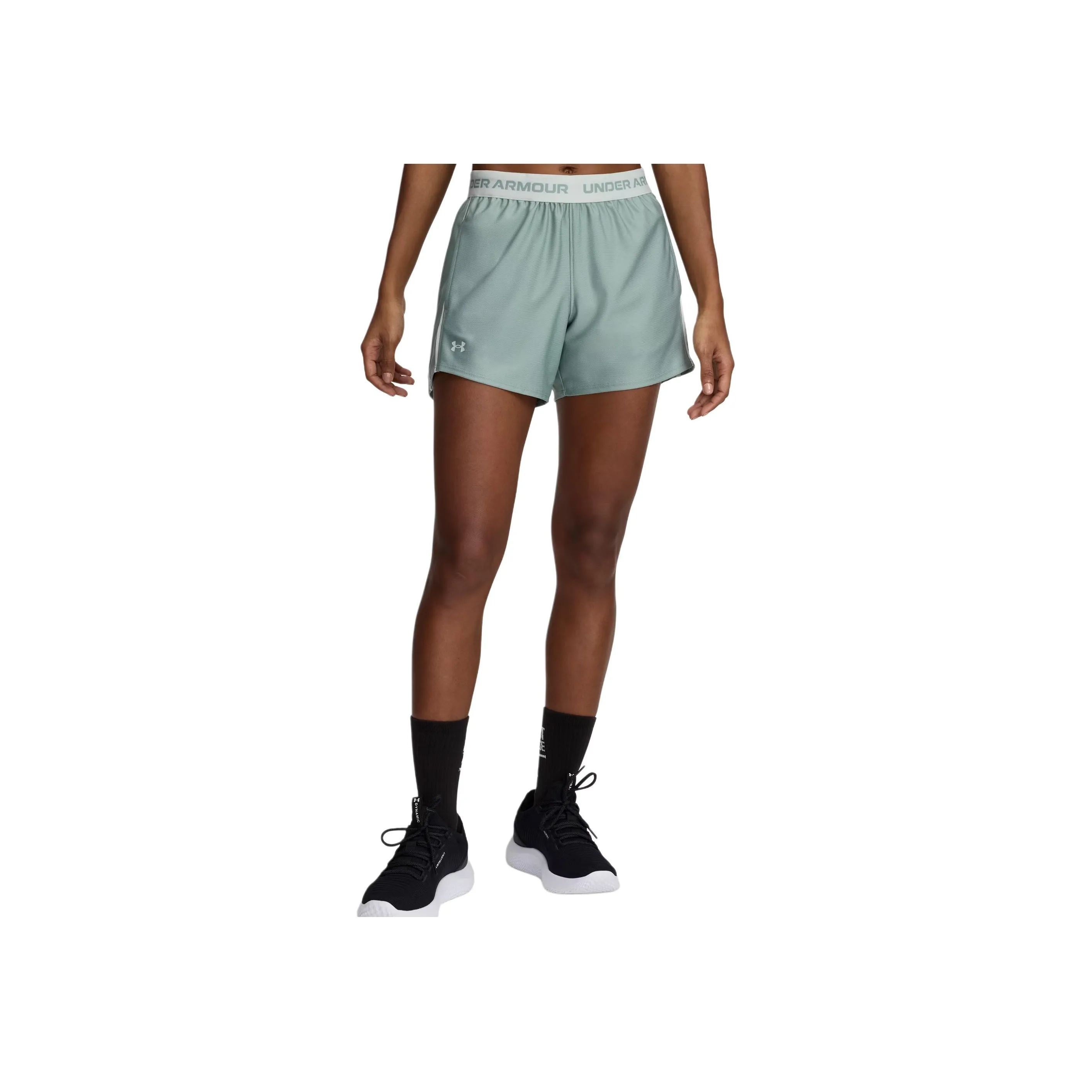 Under Armour TechPlay Up Sports Shorts Women's Lime Green