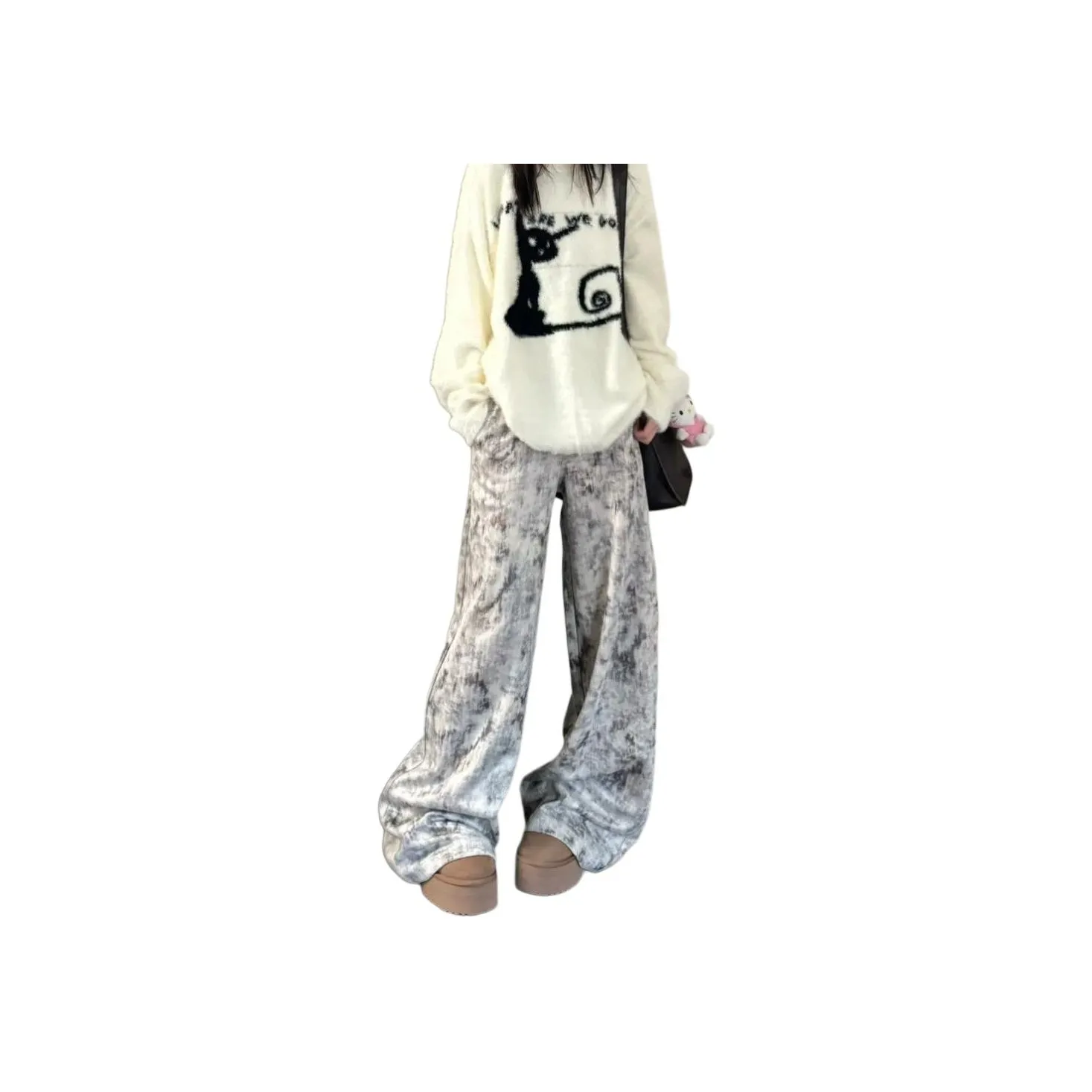 Concubine Zhu Джинсы Женские С принтом Tie Dye