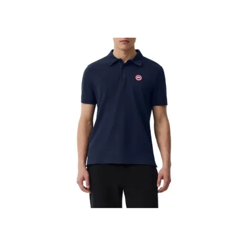 Canada Goose Лазурный Океанский Синий Мужское Поло