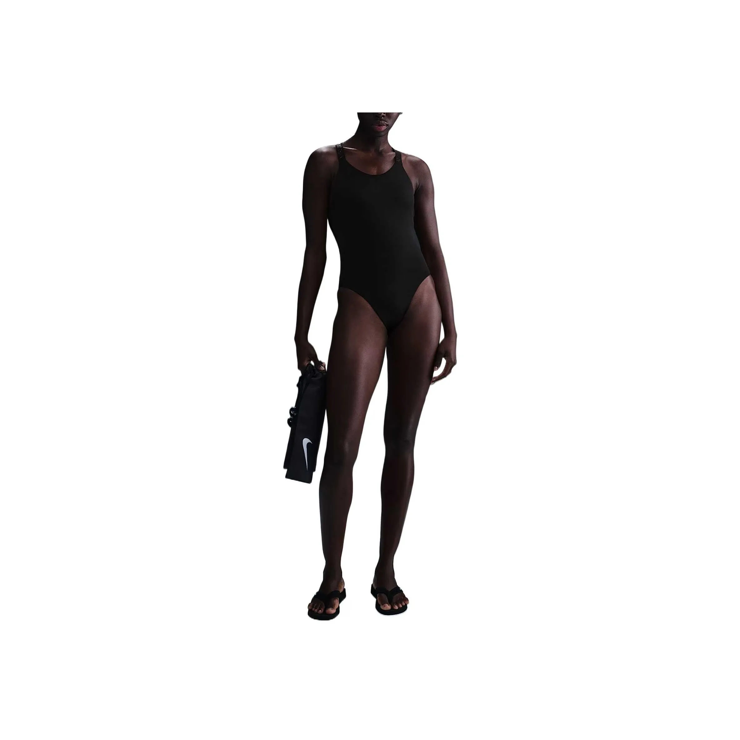 Nike SwimFus Hydralock Racerback One piece Swimsuit Women's Black