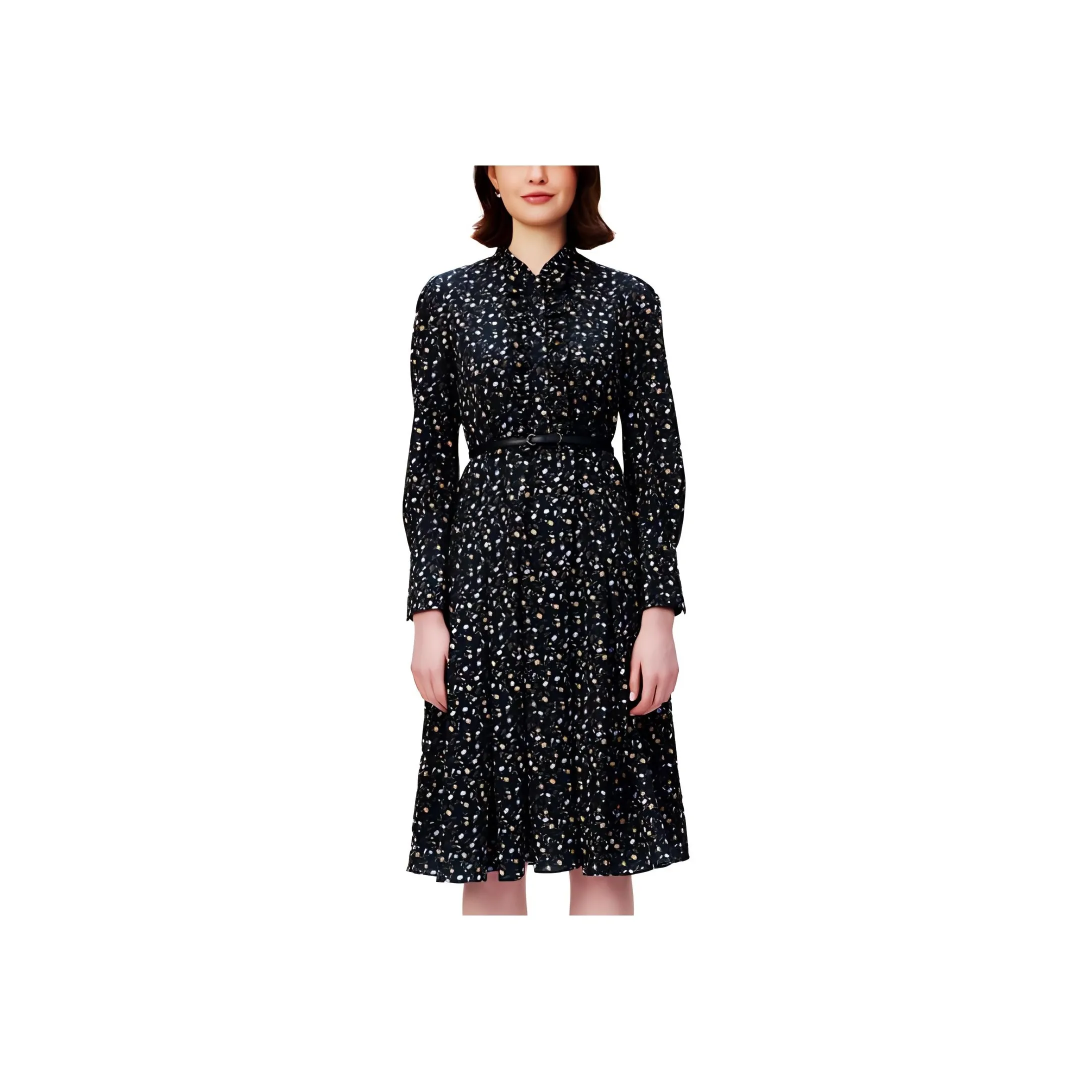 HAZZYS Long Sleeved Dresses Women's Navy Blue