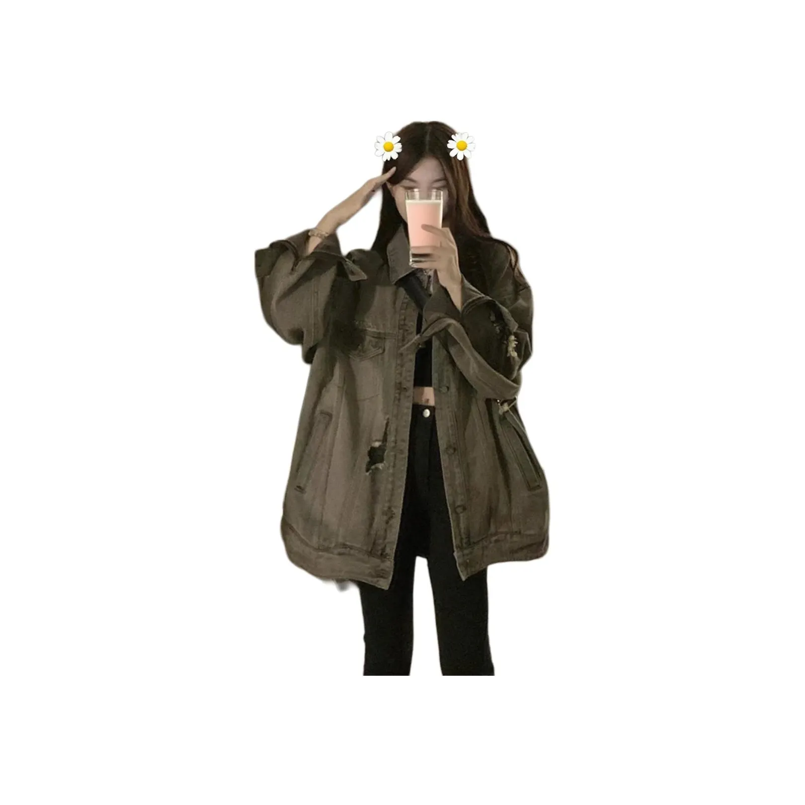 City Hipster Серый Унисекс Куртки