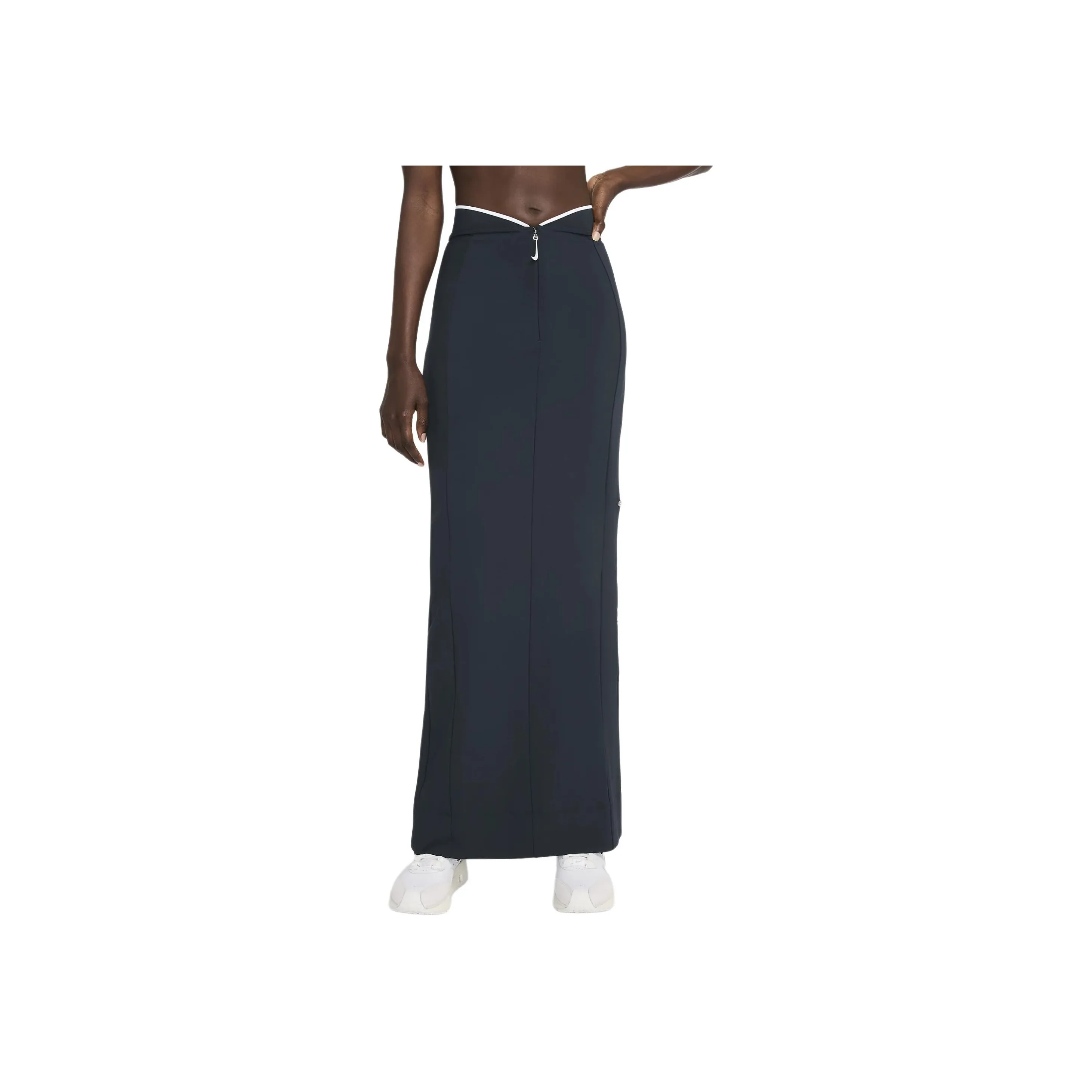 Nike x Jacquemus Casual Long Skirt Women's Pitch Black Obsidian/White