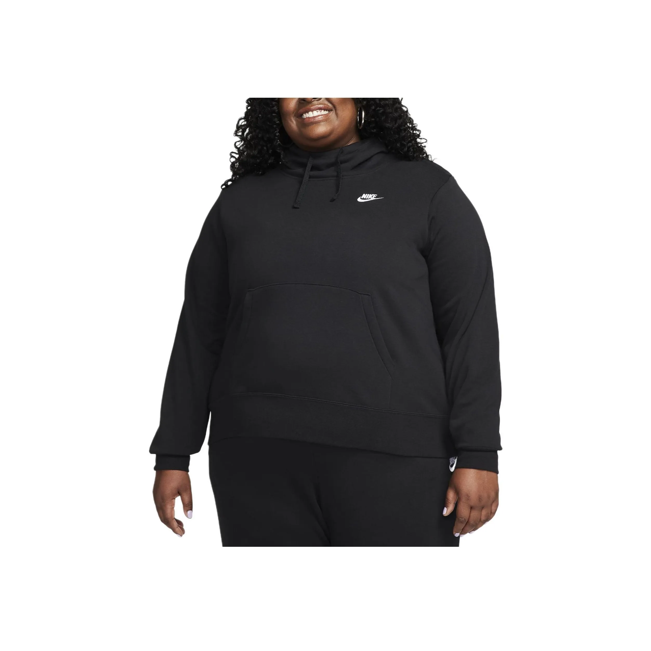 Nike Sportswear Club Fleece Women's Funnel Neck Hoodie Plus Size