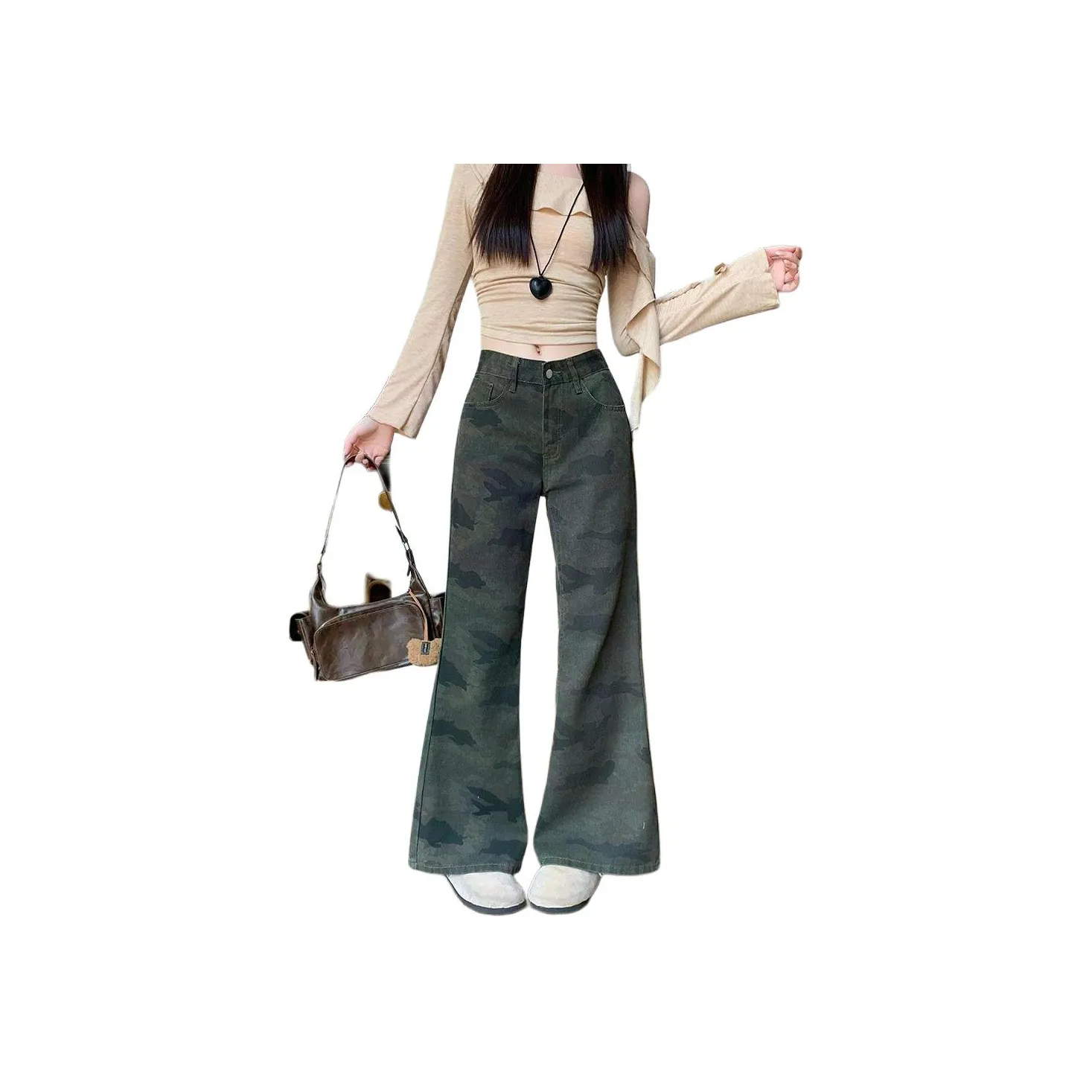 ZXBY Камуфляж Женские Карго Брюки