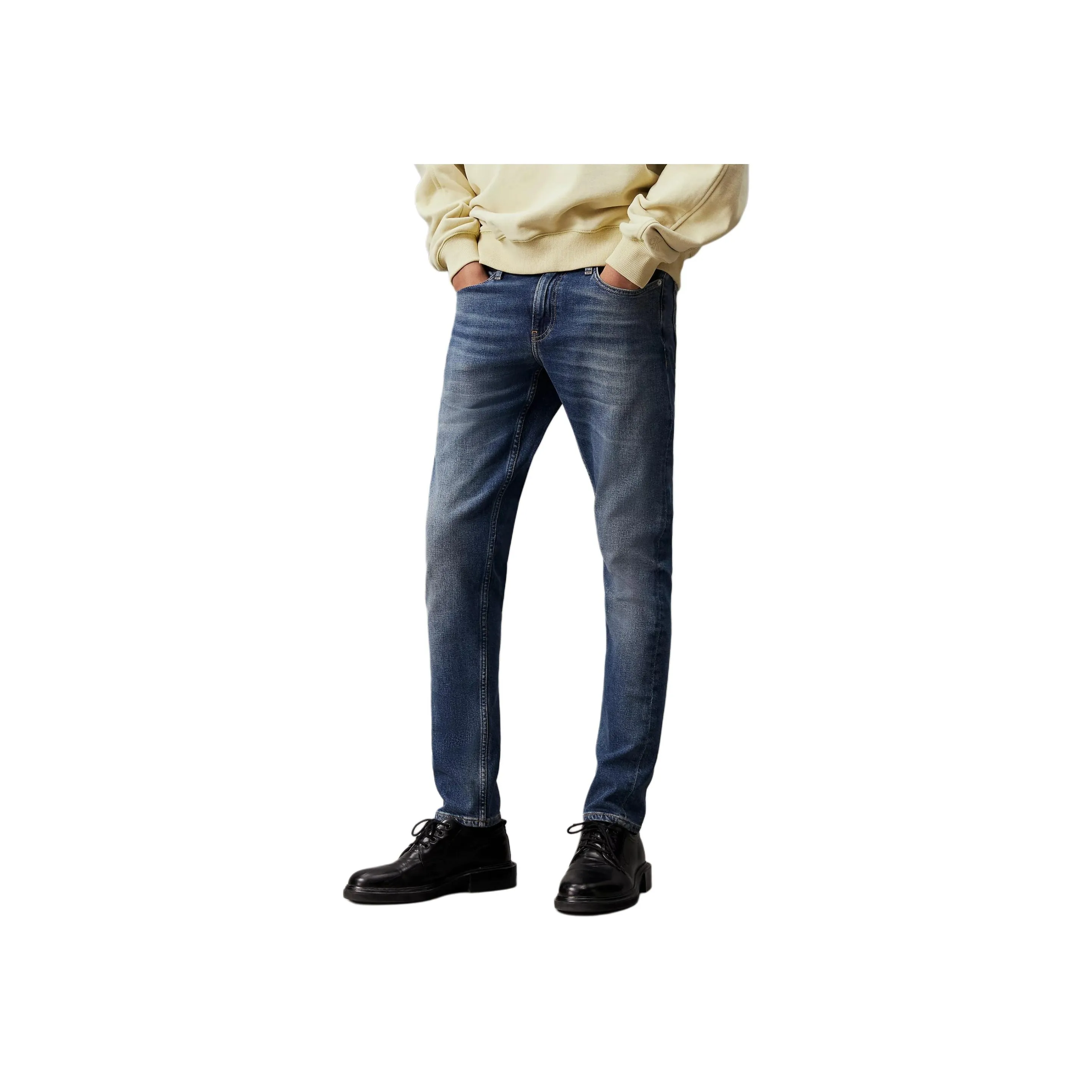 CALVIN KLEIN Jeans Europe Version Men's Medium Blue