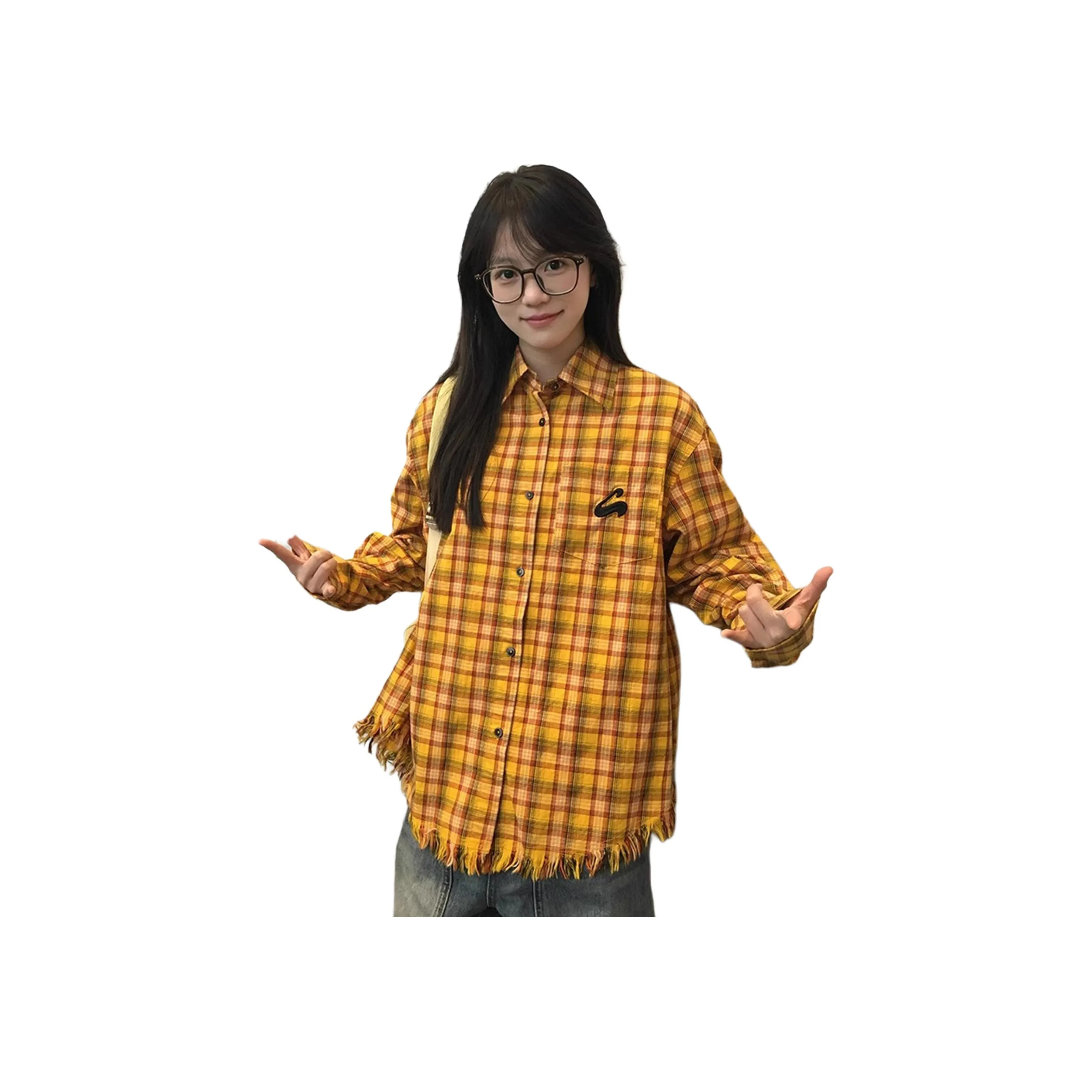 REXSHION Желтая унисекс рубашка