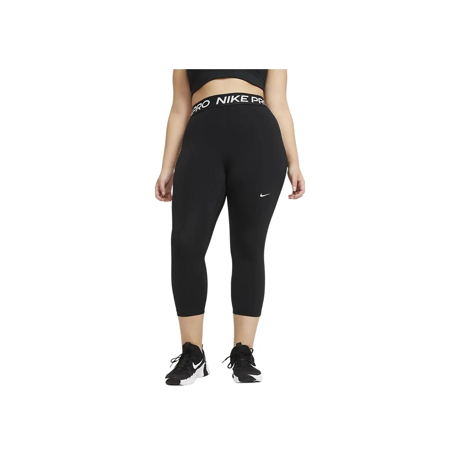 Nike Pro Women's Mid-Rise Crop Leggings Plus Size