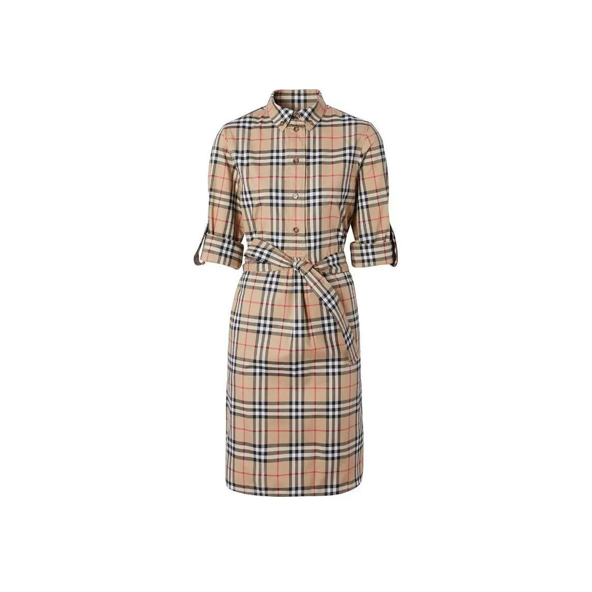 Burberry Vintage Check pattern Shirt Dress