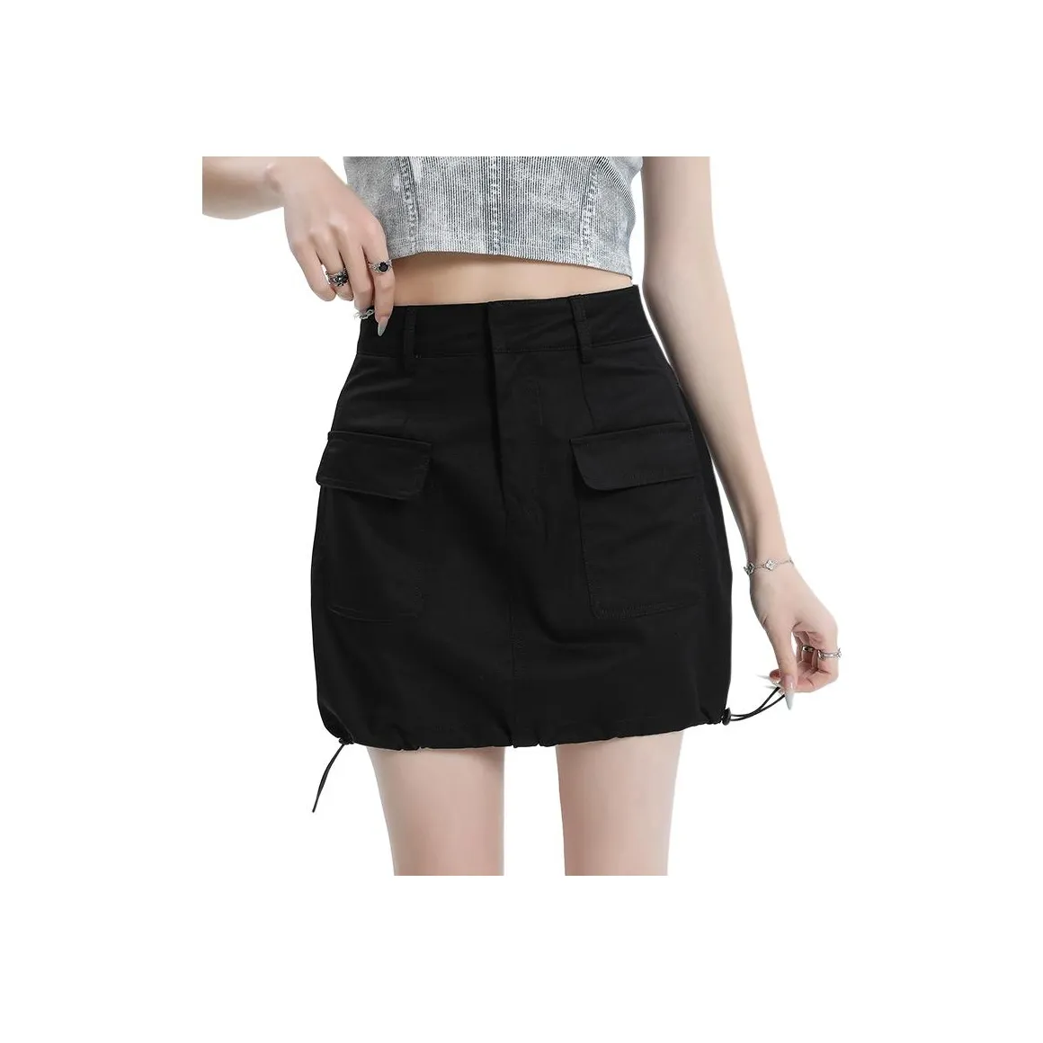 Розовые карго короткие юбки для женщин