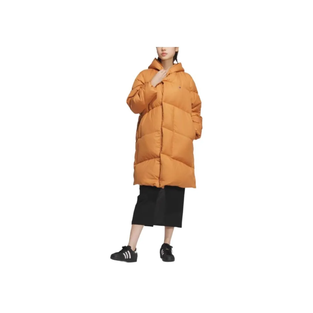 Adidas Originals Clover Series Outfit FW24 Down Jacket Women's Technology Copper